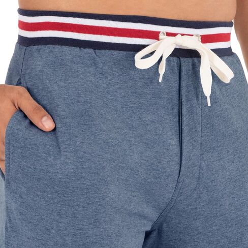 IZOD Men's Poly Sueded Jersey Knit Pant with Striped Waistband in Saudi Arabia