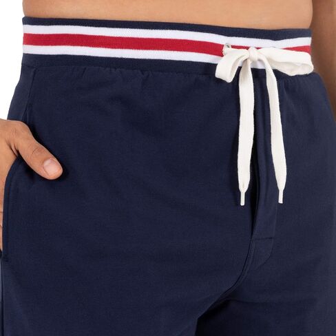 IZOD Men's Poly Sueded Jersey Knit Pant with Striped Waistband in Saudi Arabia