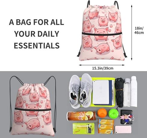 حقيبة ظهر برباط مضادة للماء وخفيفة الوزن لصالة الألعاب الرياضية للرجال النساء المشي لمسافات طويلة اليوغا السفر الشاطئ in Kuwait