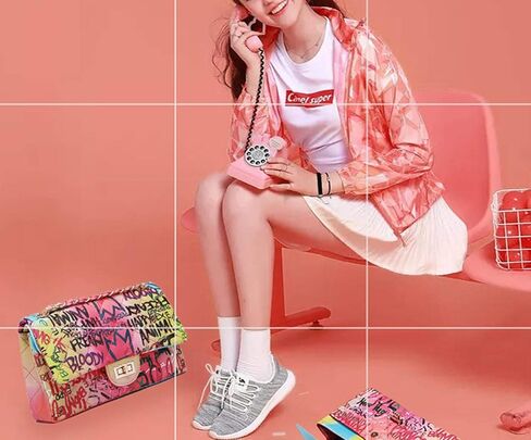 حقائب يد نسائية صغيرة عبر الجسم من Wxnow، حقائب كتف جلدية بمقبض جرافيتي in Kuwait