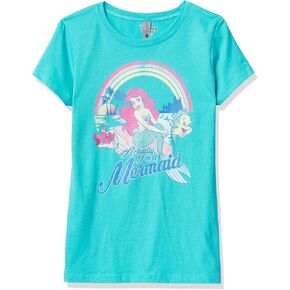 Disney Princess Actual Mermaid Girl's Solid Crew Tee in Saudi Arabia