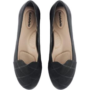 Saidoteto Women's Flats Dress Shoes Pointed Toe Comfortable Ballet Flat Dressy Shoes. Black Size 10.5 W220408 in Kuwait