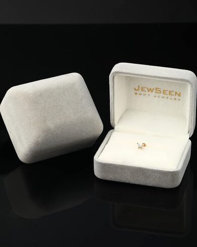 Jewseen 14K Gold Threadless Stud Earrings 16G Cartilage Stud Top Push in Threadless Cartilage Earring Butterffly Flat Back Stud Earring Gold Helix Earring Tragus Earring Cartilage Piercing for Women in Saudi Arabia
