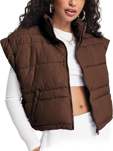 سترة منتفخة قصيرة نسائية من Lentta جيليه مبطن بسحاب أسود موضة خريف 2022 in Kuwait