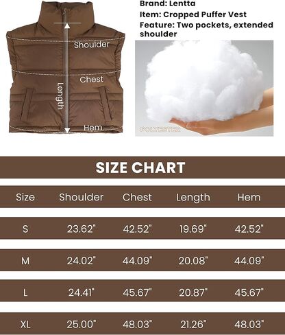 سترة منتفخة قصيرة نسائية من Lentta جيليه مبطن بسحاب أسود موضة خريف 2022 in Kuwait