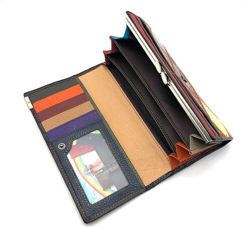 GHUHUALX Women's Wallets Stylish Genuine Leather Women's Tri-Fold Wallet - Slim & Multi-Color Card Holder Clutch Purse (Burgundy) in Saudi Arabia
