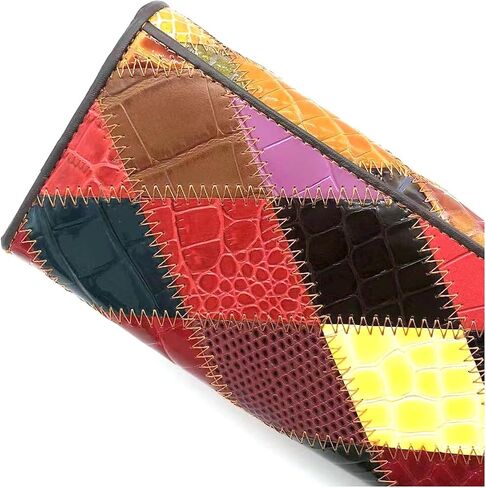 GHUHUALX Women's Wallets Stylish Genuine Leather Women's Tri-Fold Wallet - Slim & Multi-Color Card Holder Clutch Purse (Burgundy) in Saudi Arabia