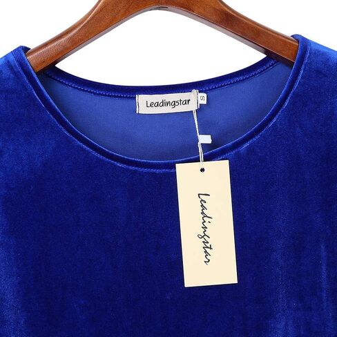 Leadingstar Women's Velvet Cocktail Party Mini Dress in Kuwait