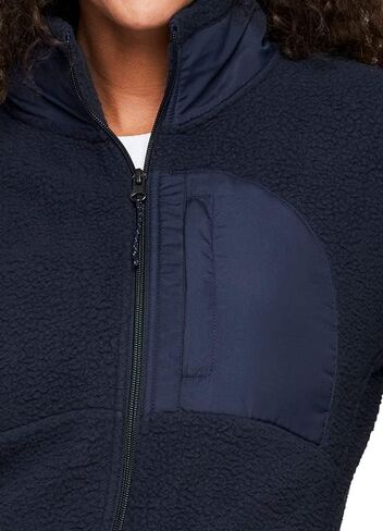 Avalanche Women's Fleece Jacket Mock Neck Zip Up Sherpa Jacket With Zip Pocket in Saudi Arabia