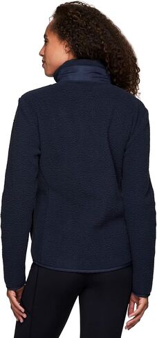 Avalanche Women's Fleece Jacket Mock Neck Zip Up Sherpa Jacket With Zip Pocket in Saudi Arabia