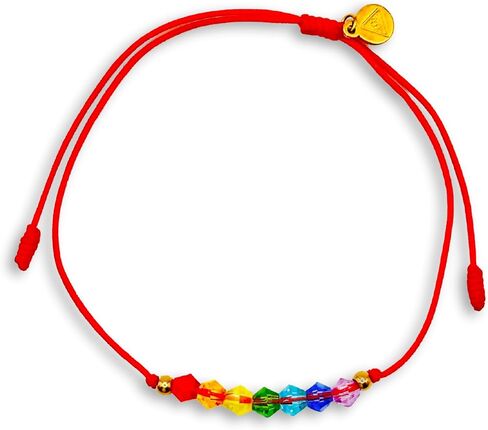 Magic Allure 7 Chakra bracelet Handmade Red Cord with crystal beads. Perfect for spiritual balance, healing and aligning energy. Yoga Gifts. Adjustable Cord for Adults, Women and Men. in Saudi Arabia