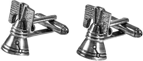 MRCUFF 4th of July Liberty Bell Pair Cufflinks in a Presentation Gift Box & Polishing Cloth in Saudi Arabia