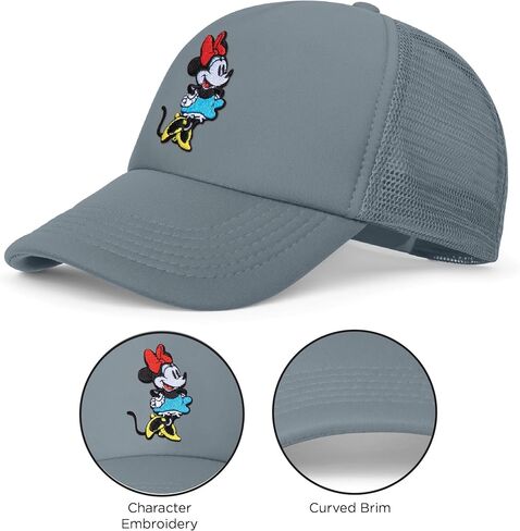 Disney Adult Trucker Hat, Minnie Mouse Mesh Snapback Baseball Cap in Saudi Arabia