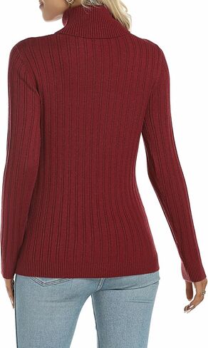 سترة صوفية نسائية ذات ياقة مدورة وأكمام طويلة محبوكة دافئة من RCJU in Kuwait