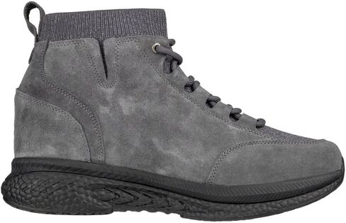 CALTO Men's Invisible Height Increasing Elevator Shoes - Fashion High Top Technical Sneakers - 3 Inches Taller in Saudi Arabia