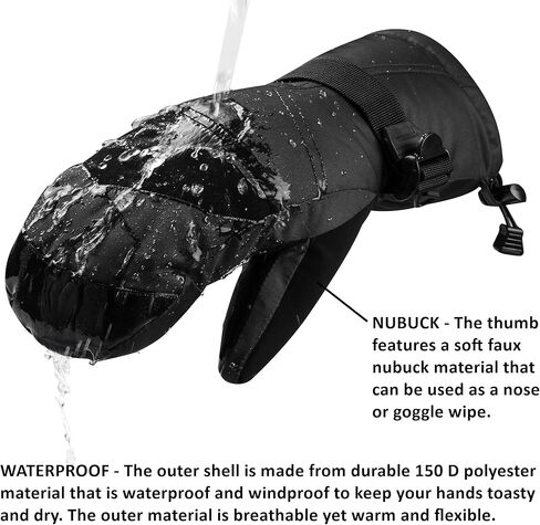 جبال الألب السويسرية رجالي مقاوم للماء القفاز التزلج قفازات الشتاء الرياضة قفازات التزلج على الجليد يندبروف الدافئة 3M Thinsulate in Kuwait