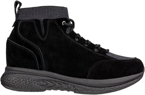 CALTO Men's Invisible Height Increasing Elevator Shoes - Fashion High Top Technical Sneakers - 3 Inches Taller in Saudi Arabia