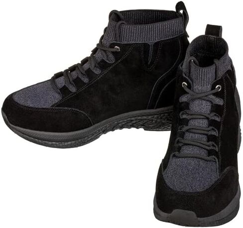 CALTO Men's Invisible Height Increasing Elevator Shoes - Fashion High Top Technical Sneakers - 3 Inches Taller in Saudi Arabia