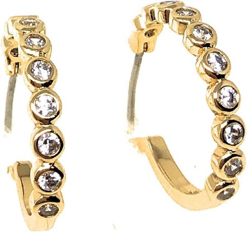 Kate Spade New York Gold Plated Drop Hoop Round Earrings in Saudi Arabia