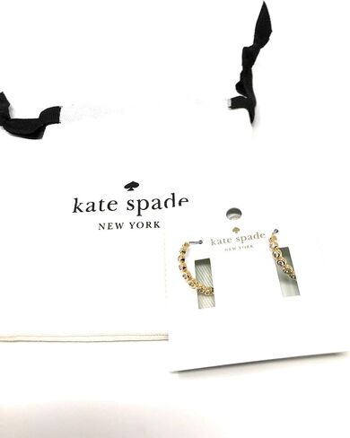Kate Spade New York Gold Plated Drop Hoop Round Earrings in Saudi Arabia