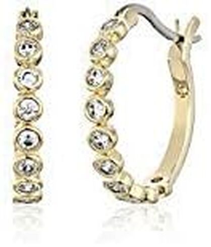 Kate Spade New York Gold Plated Drop Hoop Round Earrings in Saudi Arabia
