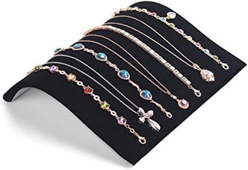 Yosoo Black Velvet Hook Necklace Chain Pendant Show Tray Display Jewelry Organizer Stand Holder in Saudi Arabia