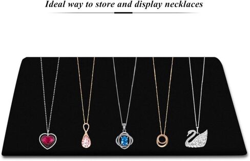 Yosoo Black Velvet Hook Necklace Chain Pendant Show Tray Display Jewelry Organizer Stand Holder in Saudi Arabia