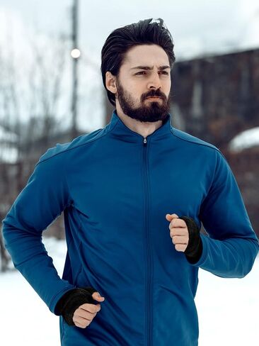 قفازات شتوية بدون اصابع للنساء من 4 ازواج، قفازات صوف دافئة بدون اصابع من الفرو الصناعي مع فتحات اصابع للطقس البارد (اسود، رمادي داكن، رمادي فاتح، بني) in Kuwait