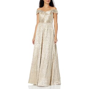 Aidan Mattox by Adrianna Papell Women's Off The Shoulder Gown