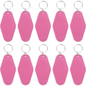 PATIKIL Vintage Motel Keychain, Blank Hotel Keychains Rhombus Retro Key Tag for DIY Crafts Ornament Backpack in Kuwait