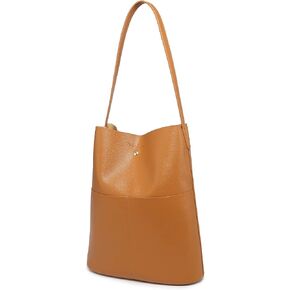 NNEE Women's Leather Tote Bag with Extra Front Pockets - Stylish, Lightweight, and Perfect for Work, Travel, and Daily Use
