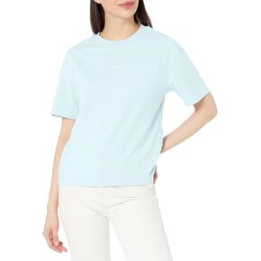 HUGO Women's Center Logo Relaxed Fit Short Sleeve T-Shirt in Saudi Arabia