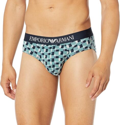 Emporio Armani Men's Classic Pattern Mix 2 Pack Brief in Saudi Arabia