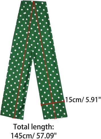 Allegra K Women Retro Polka Dots Skinny Scarf Neck Scarves Wrap Long Neckerchief Hair Band in Saudi Arabia