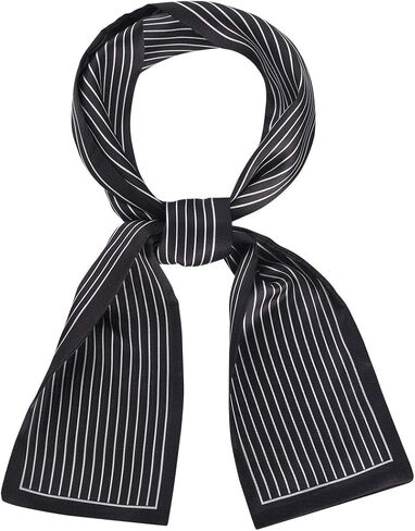 Allegra K Skinny Scarves Stripe Neck Wraps for Women Fasion Neckerchief Ribbon Hairband in Saudi Arabia