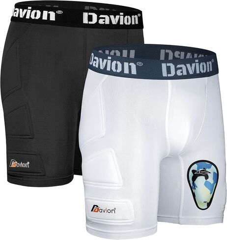 Davion Youth Sliding Padding Shorts with Soft Protective Athletic Cup Boys Briefs Underwear for Football, Baseball, Lacrosse in Saudi Arabia