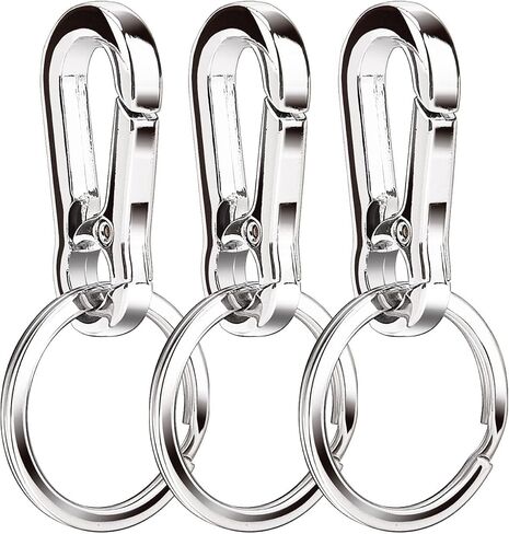 Metal Keyring Keychain Key Ring Chain Holder Organizer for Car/Key Finder, 3 Pack in Saudi Arabia
