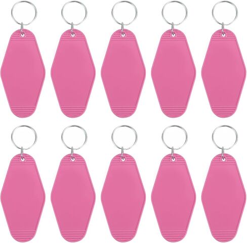 PATIKIL Vintage Motel Keychain, Blank Hotel Keychains Rhombus Retro Key Tag for DIY Crafts Ornament Backpack in Kuwait