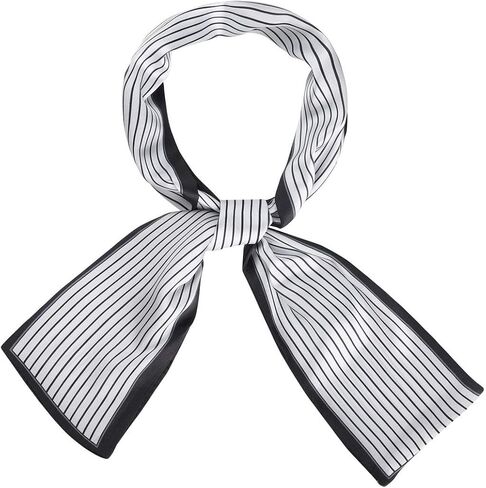 Allegra K Skinny Scarves Stripe Neck Wraps for Women Fasion Neckerchief Ribbon Hairband in Saudi Arabia