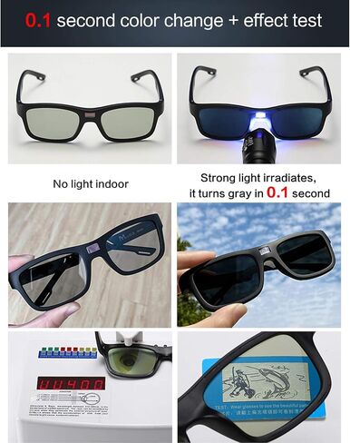 COTIA 0.1 Seconds Smart Photochromic Polarized Men's Sunglasses for Driving and Riding Day and Night Fishing Sun Glasses in Saudi Arabia