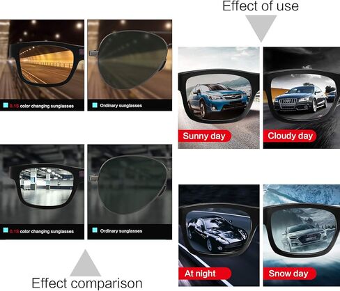 COTIA 0.1 Seconds Smart Photochromic Polarized Men's Sunglasses for Driving and Riding Day and Night Fishing Sun Glasses in Saudi Arabia