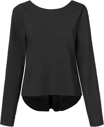 سترة BERLOOK النسائية بأكمام طويلة وفتحة خلفية على شكل حرف V سترة كاجوال بدون ظهر in Kuwait