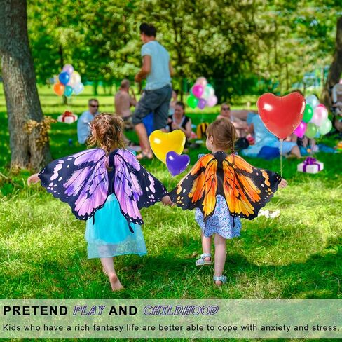 iROLEWIN Toddler Kids Butterfly-Wings for Girls Butterfly-Costume 10 Bulk Fairy Dress Up Wings as Boys Christmas Party Favors in Saudi Arabia