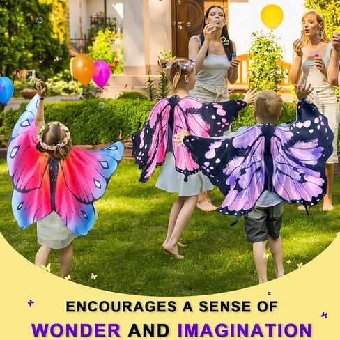 iROLEWIN Toddler Kids Butterfly-Wings for Girls Butterfly-Costume 10 Bulk Fairy Dress Up Wings as Boys Christmas Party Favors in Saudi Arabia