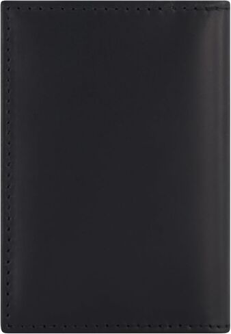 Karl Lagerfeld Paris Men's Split/Bubble Leather Kocktail Karl Head Logo Foldable Card Holder, Black_kc2, One Size in Saudi Arabia
