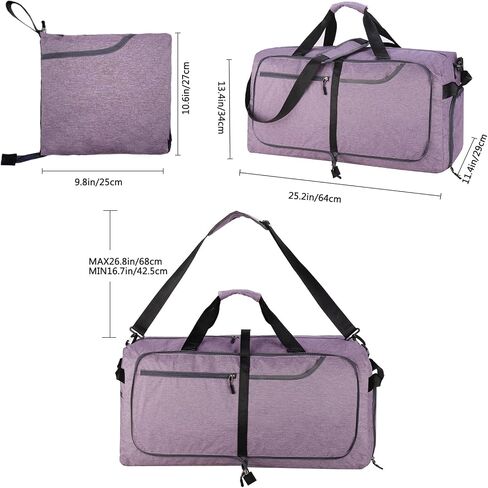 150L Extra Large Foldable Duffle Bag for Travel with Wet Pocket & Shoes Compartment Men Women Waterproof Weekender Duffle Bag(150LBlack) in Saudi Arabia