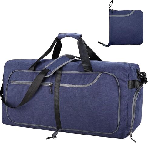 150L Extra Large Foldable Duffle Bag for Travel with Wet Pocket & Shoes Compartment Men Women Waterproof Weekender Duffle Bag(150LBlack) in Saudi Arabia