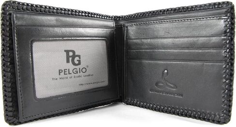 Genuine Cobra Snake Skin Leather Handmade Cowboy Bifold Wallet (Natural) in Saudi Arabia