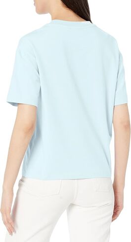 HUGO Women's Center Logo Relaxed Fit Short Sleeve T-Shirt in Saudi Arabia