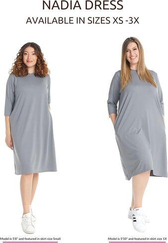 فستان صيفي للسباحة رياضي للسيدات من ESTEEZ - خفيف الوزن - 3/4 كم - نادية in Kuwait